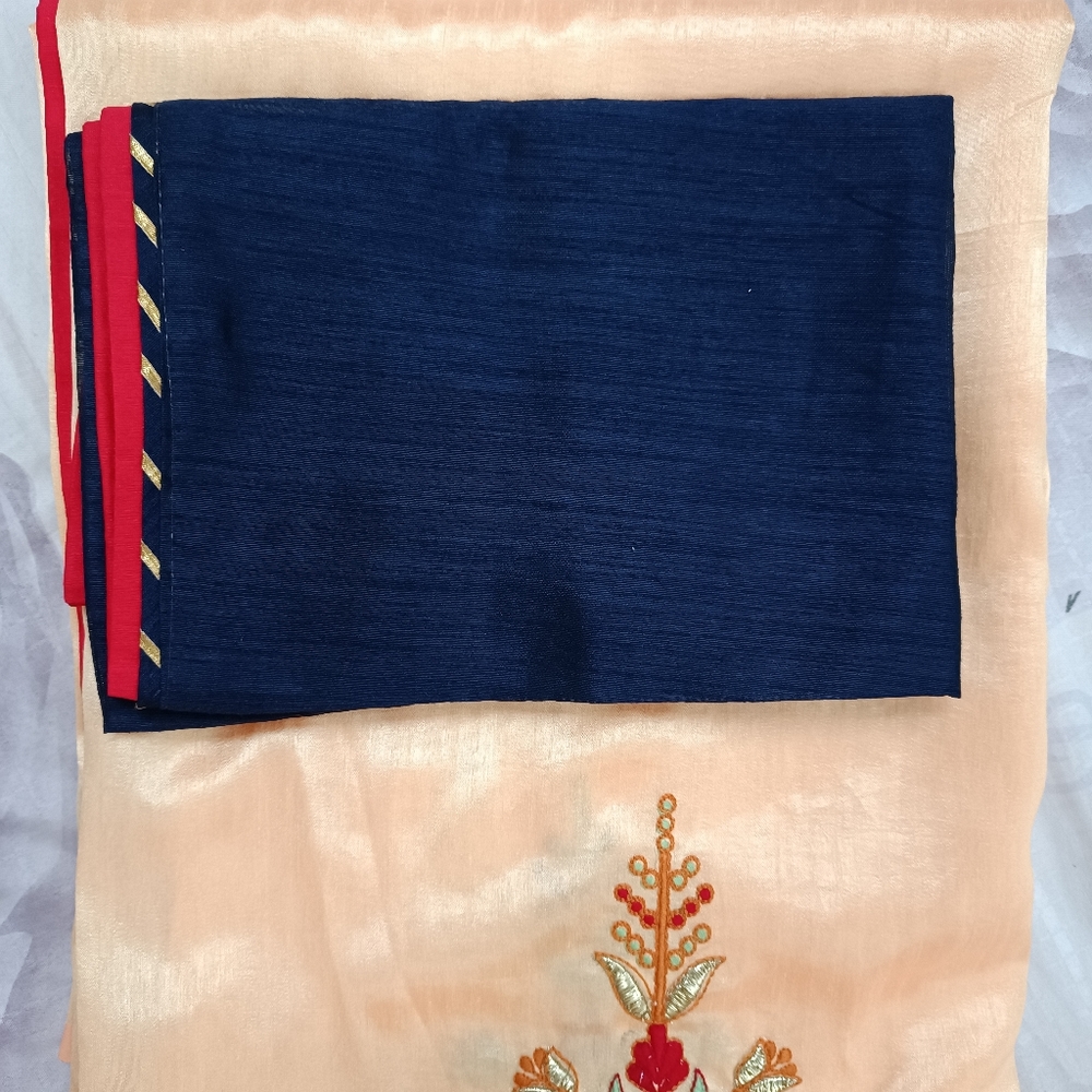 New semi raw silk saree - Picture 5 of 5